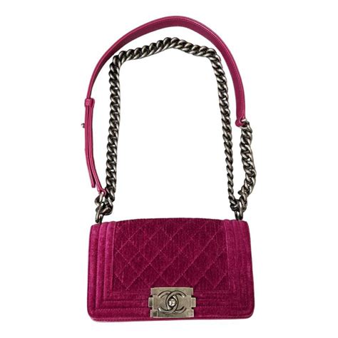 chanel boy velvet crossbody bag|authentic Chanel handbags.